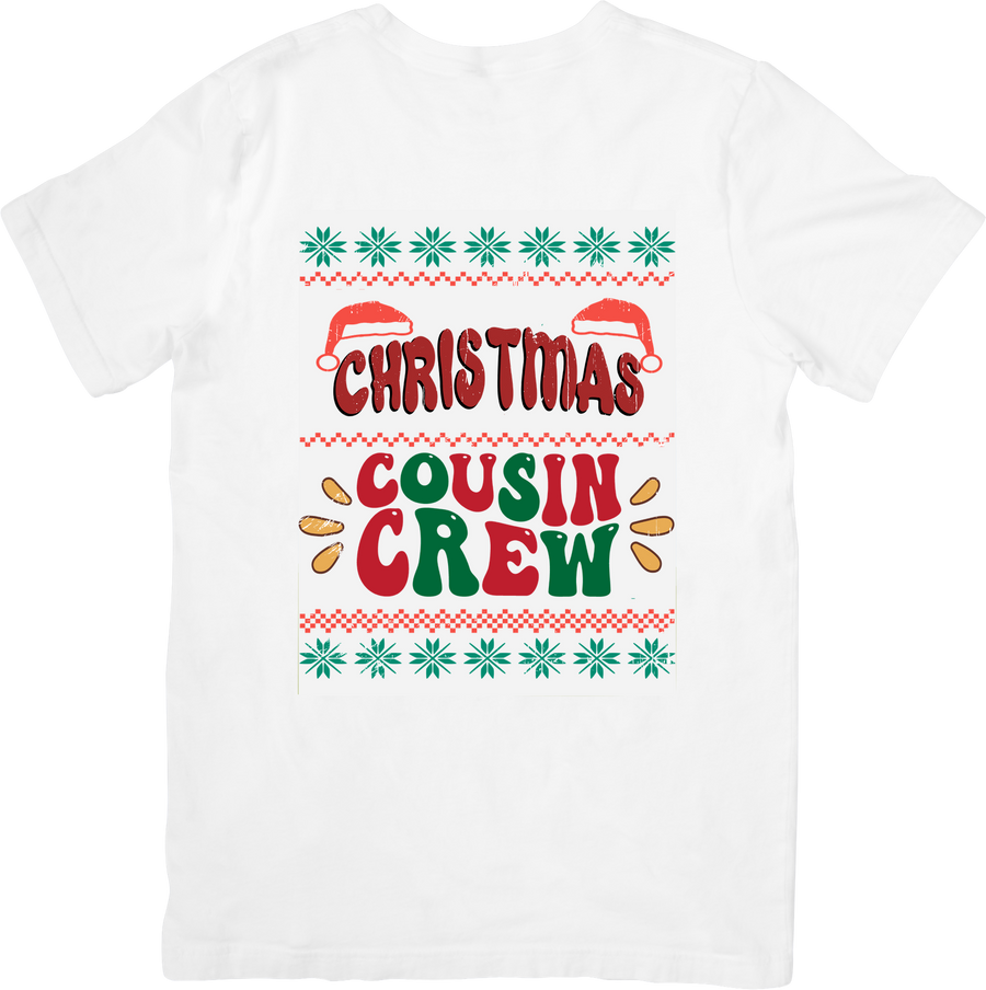 Christmas Cousin Crew T-Shirt | Retro Holiday Family Graphic Tee | Christmas Gift